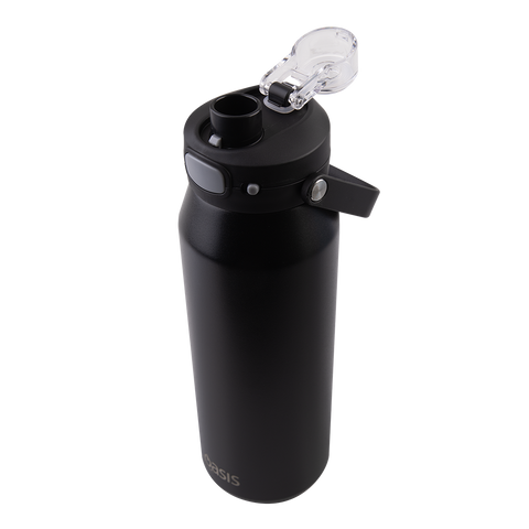 Ceramic Lined Stainless Steel Triple Wall Insulated 'Capri' Drink Bottle W/ Quick Release Lid 1l