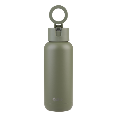 Mag-Grip Ceramic Lined Stainless Steel Triple Wall Insulated 'Moda' Drink Bottle 1l