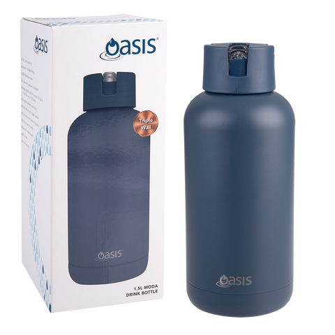 Ceramic Lined Stainless Steel Triple Wall Insulated "Moda" Drink Bottle 1.5l