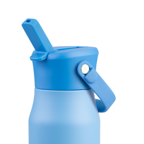 Stainless Steel Double Wall Insulated 'Jnr' Drink Bottle W/ Sipper 400ml