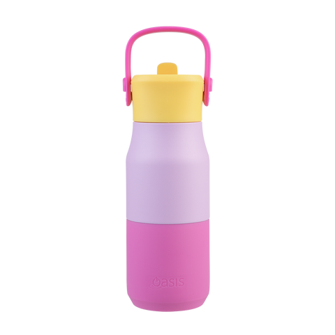 Stainless Steel Double Wall Insulated 'Jnr' Drink Bottle W/ Sipper 400ml