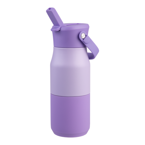 Stainless Steel Double Wall Insulated 'Jnr' Drink Bottle W/ Sipper 400ml