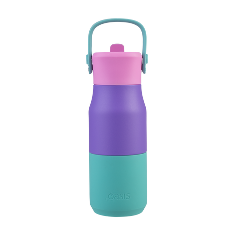 Stainless Steel Double Wall Insulated 'Jnr' Drink Bottle W/ Sipper 400ml