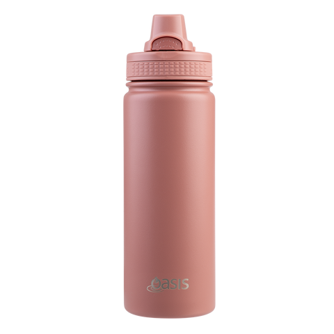 Stainless Steel Double Wall Insulated 'Challenger' Sports Bottle W/ Quick Release Cap 550ml