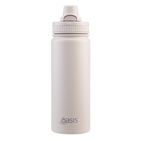Stainless Steel Double Wall Insulated 'Challenger' Sports Bottle W/ Quick Release Cap 550ml