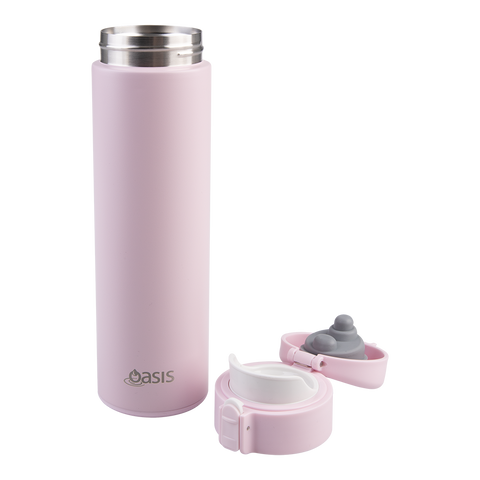 Stainless Steel Double Wall Insulated Flip-Top Flask 480ml