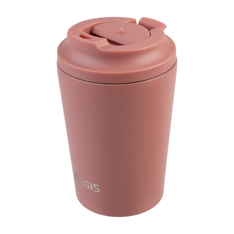 Ceramic Lined Stainless Steel Double Wall Insulated Coffee Cup 360ml