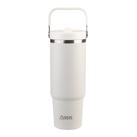 Stainless Steel Double Wall Insulated 'Voyager' Carry Tumbler 900ml
