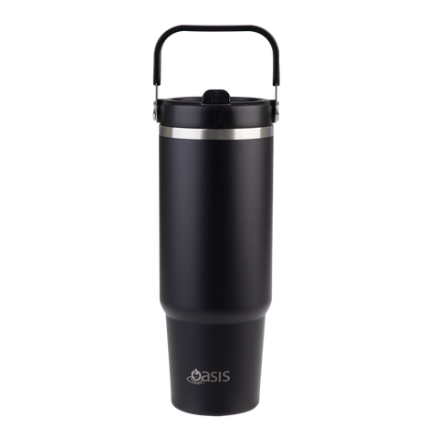 Stainless Steel Double Wall Insulated 'Voyager' Carry Tumbler 900ml