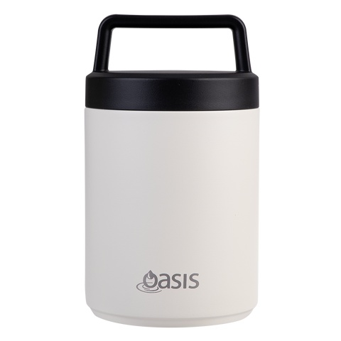 Stainless Steel Double Wall Insulated Food Flask W/ Handle & Spoon 480ml