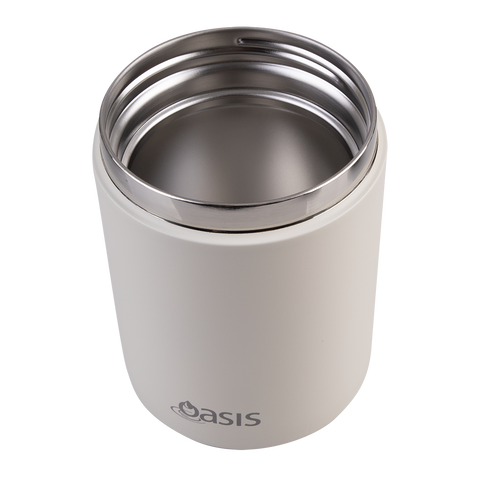 Stainless Steel Double Wall Insulated Food Flask W/ Handle & Spoon 480ml