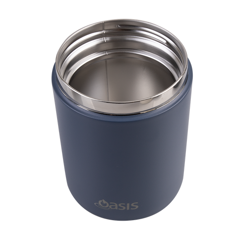 Stainless Steel Double Wall Insulated Food Flask W/ Handle & Spoon 480ml