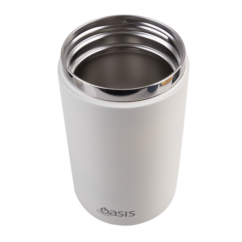 Stainless Steel Double Wall Insulated Food Flask W/ Handle & Spoon 700ml