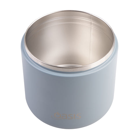 Stainless Steel Double Wall Insulated Food Flask with Quick Release Lid & Spork 500ml