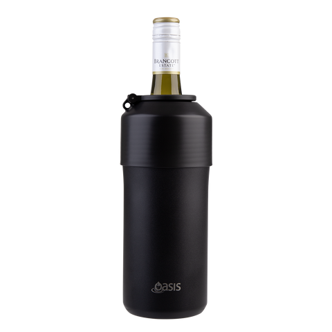 Stainless Steel Double Wall Insulated Adjustable Wine Cooler
