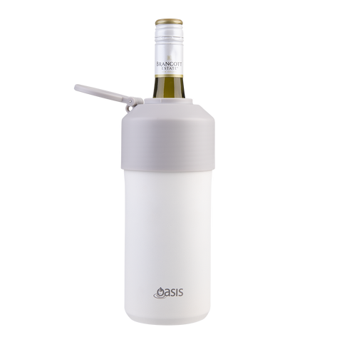 Stainless Steel Double Wall Insulated Adjustable Wine Cooler
