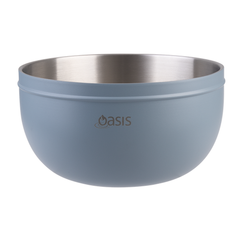 Stainless Steel Double Wall Salad Bowl W/ Lid 2.8l
