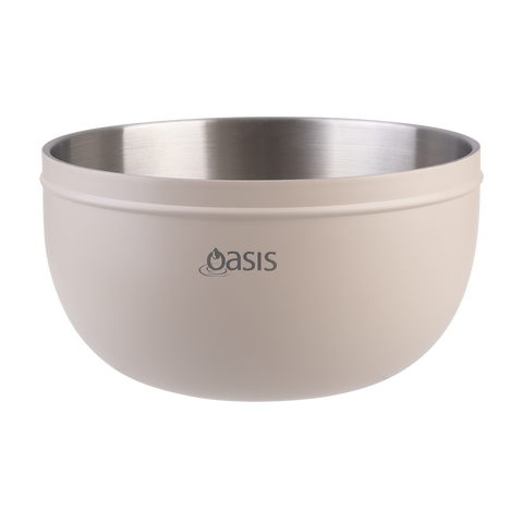 Stainless Steel Double Wall Salad Bowl W/ Lid 2.8l