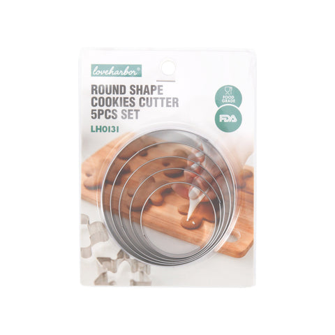 Loveharbor Round Shape Cookies Cutter Set