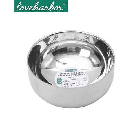 Loveharbor Double-Layer Stainless Steel Bowl