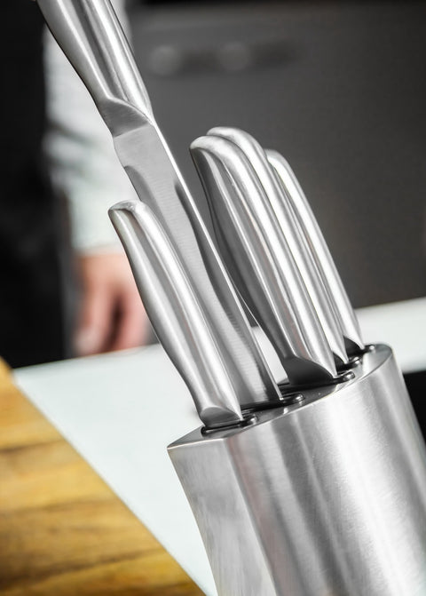 Orissa 5pc Knife + Block Set