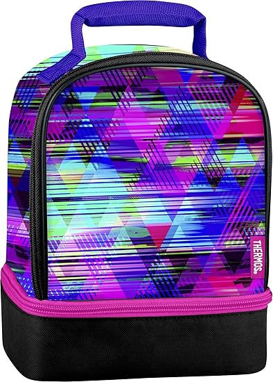 Dual Lunch Kit - Triangles Pink