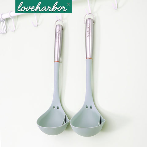 Loveharbor Premium Silicone Soup Ladle