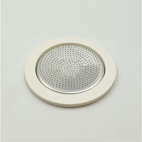 1 Silicon Gasket + 1 Filter 1 Cup Aluminium