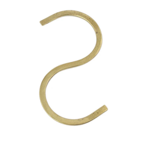 Brass Large S Hook