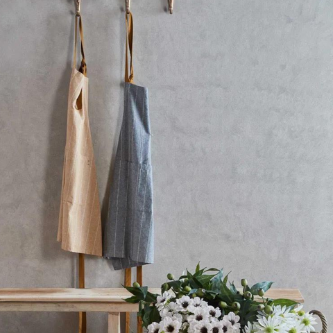 Wild Stripe Apron Clay