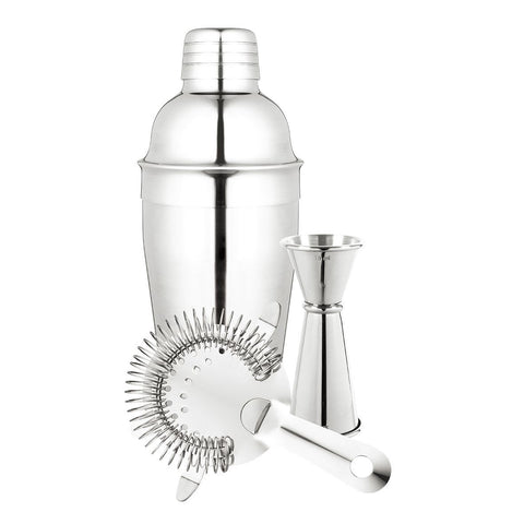 3 Piece Stainless Steel Cocktail Set