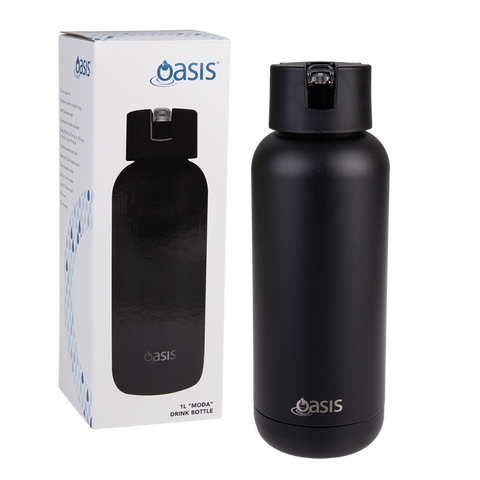 Oasis Ceramic Lined Stainless Steel Triple Wall Insulated - Drink Bottle 1L(6 Colors)
