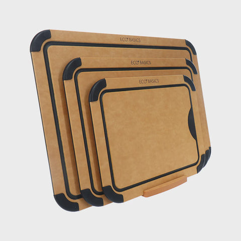 Eco Basics Carving Board with Juice Groove Set