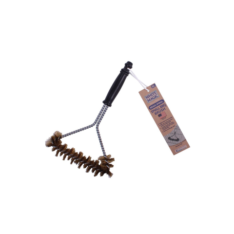 USA Brushware Small Brass Spiral Barbecue Brush