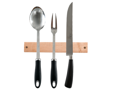 Wooden Magnetic Knife Rack - 30.5cm Cherry Wood