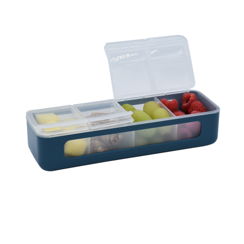4 Compartment Snackle Box - 3 Colors