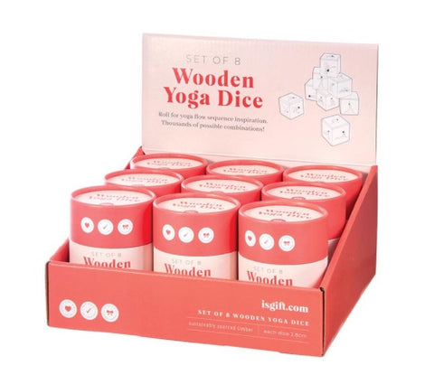 IS GIFT Wooden Yoga Dice Set