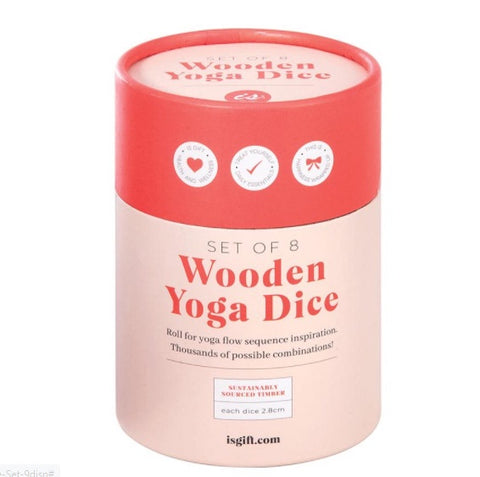 IS GIFT Wooden Yoga Dice Set