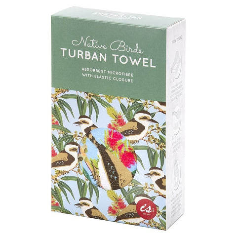 Aus Collection Turban Towel - Birds