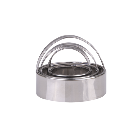 Stainless Steel Plain Scone Cutters With Handle Set 3