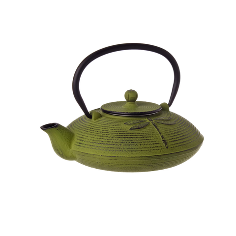 Teaology Cast Iron Teapot 600ml -Beaded White/Gold