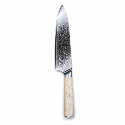 YURI Japanese Damascus Steel 8-Inch Chef Knife, 20cm