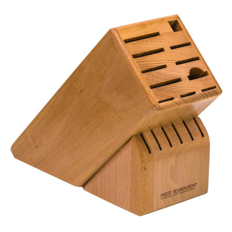 17 Slot Knife Block - Beech Wood