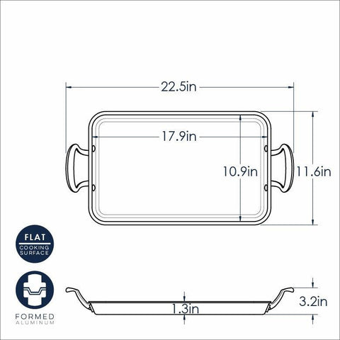 Two Burner High-Sided Griddle