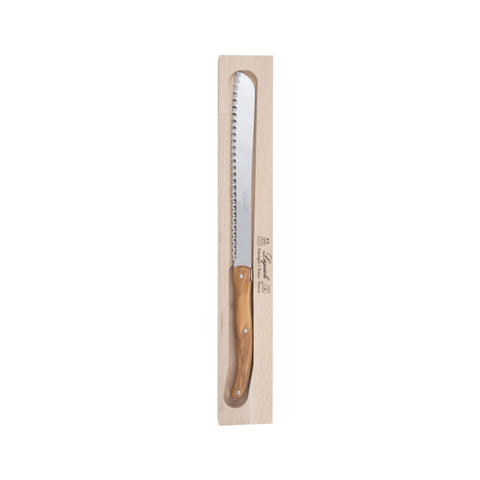 Debutant Bread Knife - Stainless Steel/Olive Wood