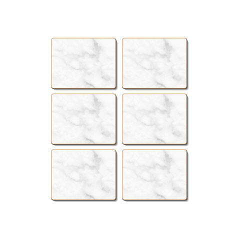 Grey Marble Coasters Set of 6