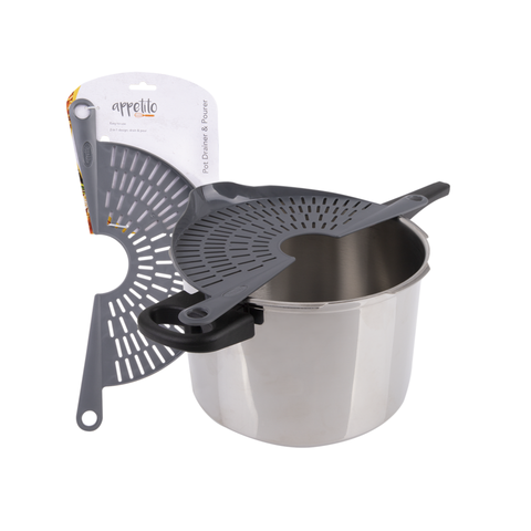 Pot Drainer & Pourer - Charcoal