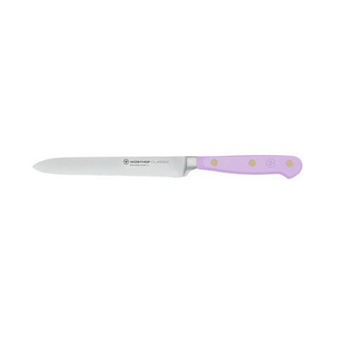 Classic Colour Purple Yam Serrated Utility Knife 14cm