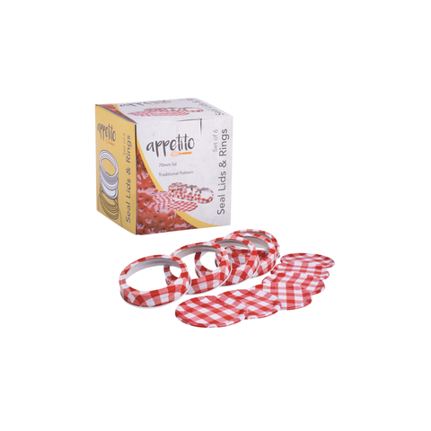 Preserving Lids & Rings Pack Of 6