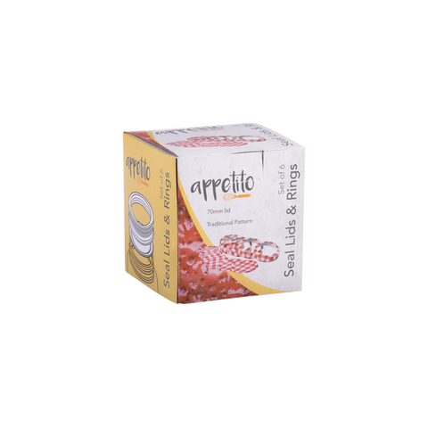 Preserving Lids & Rings Pack Of 6